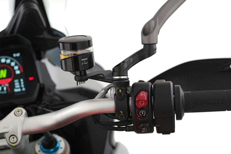 Wunderlich spiegeladapter omhoog + breed voor Ducati Multistrada en DesertX - zwart - Afbeelding 6