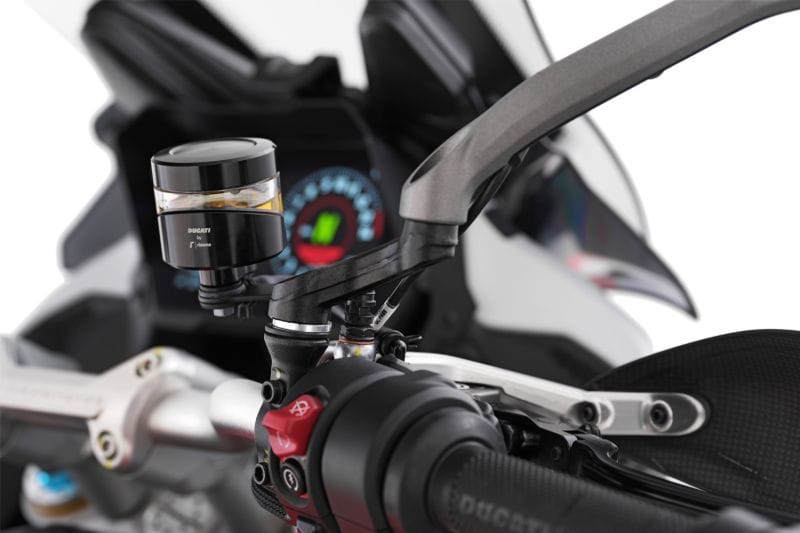 Wunderlich spiegeladapter omhoog + breed voor Ducati Multistrada en DesertX - zwart - Afbeelding 5