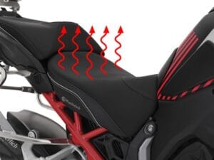 Wunderlich bestuurdersstoel AKTIVKOMFORT met stoelverwarming Multistrada V4 - diep - zwart