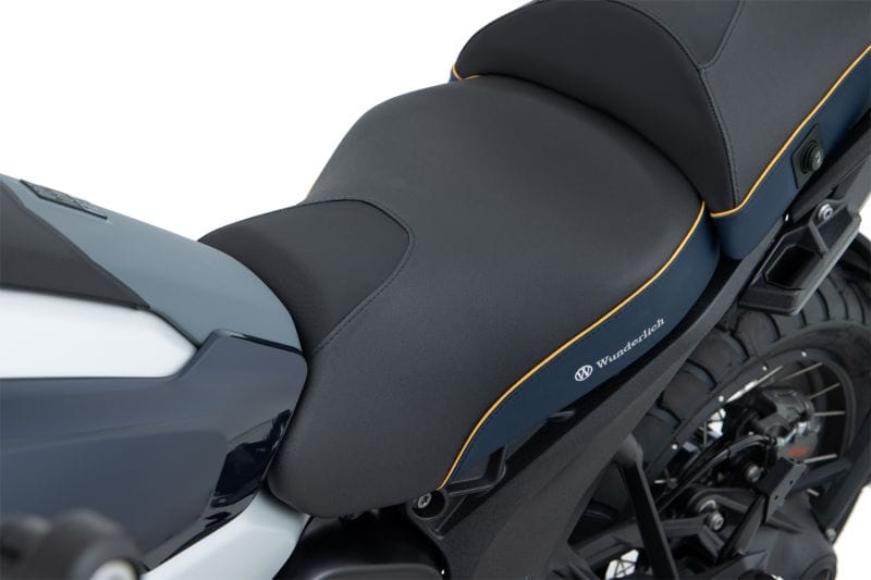 Wunderlich Active Comfort Rider Seat - met stoelverwarming Smart Plug & Play R 1300 GS - Standaard - Imperial Blue-Gold - Afbeelding 3