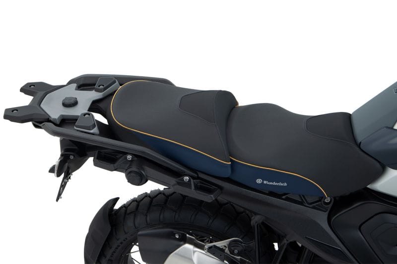 Wunderlich Active Comfort Rider Seat - met stoelverwarming Smart Plug & Play R 1300 GS - Standaard - Imperial Blue-Gold - Afbeelding 2