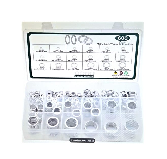 Aluminium aftapplugringen 600 stuks